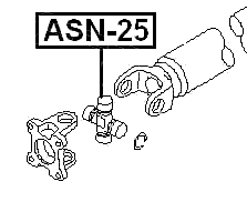 ASN-25 - REAR CROSS SHAFT JOINT, DRIVE SHAFT 32X65/101