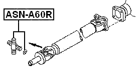 ASN-A60R - CROSS SHAFT JOINT, DRIVE SHAFT 30X92.5