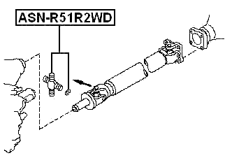 ASN-R51R2WD - CROSS SHAFT JOINT, DRIVE SHAFT 27X83