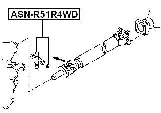 ASN-R51R4WD - CROSS SHAFT JOINT, DRIVE SHAFT 27X92