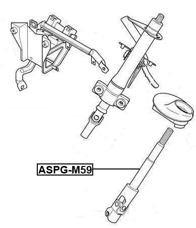 ASPG-M59 - LOWER INTERMEDIATE STEERING SHAFT