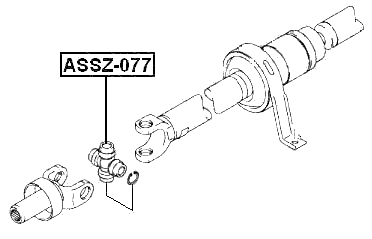 ASSZ-077 - CROSS SHAFT JOINT, DRIVE SHAFT 26X70.5