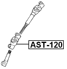 AST-120 - LOWER INTERMEDIATE STEERING SHAFT