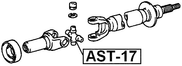 AST-17 - CROSS SHAFT JOINT, DRIVE SHAFT 29X49/78
