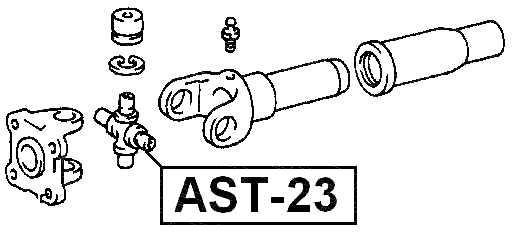AST-23 - CROSS SHAFT JOINT, DRIVE SHAFT 29X49/77