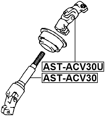 AST-ACV30U - UPPER INTERMEDIATE STEERING SHAFT