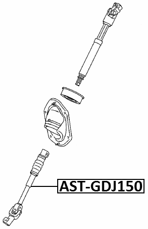 AST-GDJ150 - LOWER INTERMEDIATE STEERING SHAFT