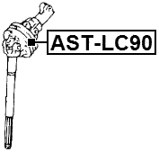 AST-LC90 - REPAIR KIT, INTERMEDIATE STEERING SHAFT