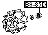 B8-85D - BALL BEARING 8X23X14