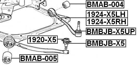 BMAB-004 - BUSHING, FRONT LOWER CONTROL ARM