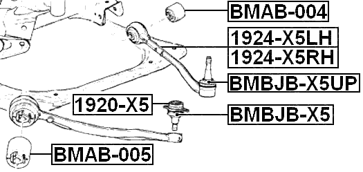BMAB-005 - BUSHING, FRONT LOWER CONTROL ARM
