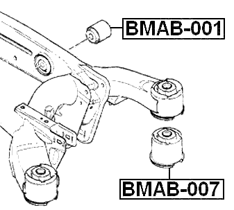 BMAB-007 - REAR CROSSMEMBER BUSHING