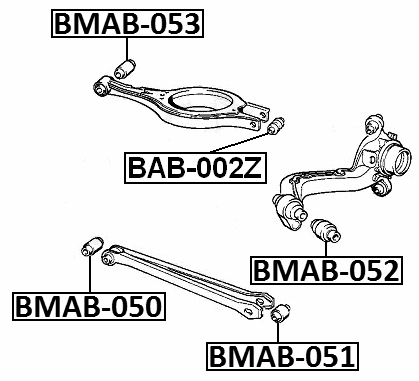 BMAB-052 - BUSHING, REAR TRAILING ARM