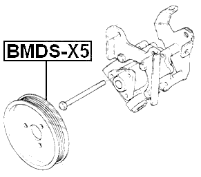 BMDS-X5 - POWER STEERING PUMP PULLEY