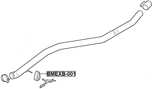 BMEXB-001 - EXHAUST PIPE SUPPORT