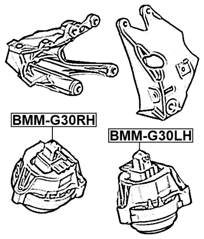 BMM-G30LH - LEFT ENGINE MOUNT