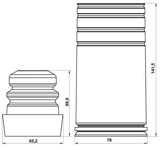 BMSHB-E70F-KIT - BOOT WITH JOUNCE BUMPER FRONT SHOCK ABSORBER KIT
