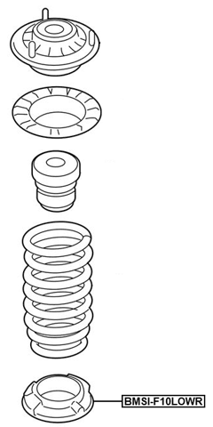 BMSI-F10LOWR - REAR SPRING LOWER SEAT