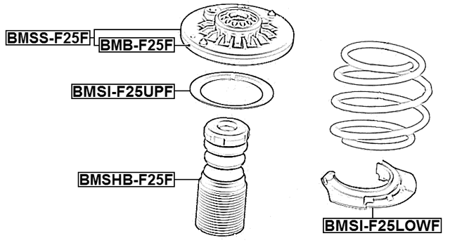 BMSI-F25UPF - FRONT SPRING UPPER SEAT