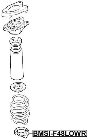 BMSI-F48LOWR - REAR SPRING LOWER SEAT