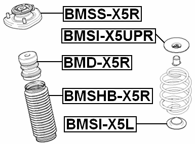 BMSI-X5UPR - REAR SPRING UPPER SEAT