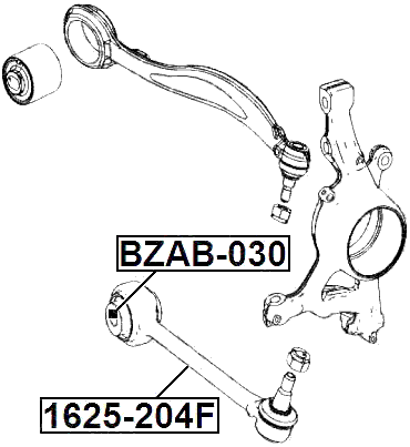 BZAB-030 - BUSHING, FRONT TRANSVERSAL ROD