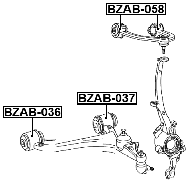 BZAB-058 - BUSHING, FRONT UPPER CONTROL ARM