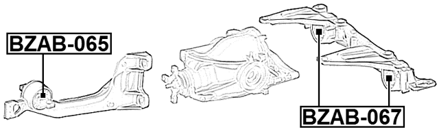 BZAB-065 - DIFFERENTIAL MOUNT BUSHING