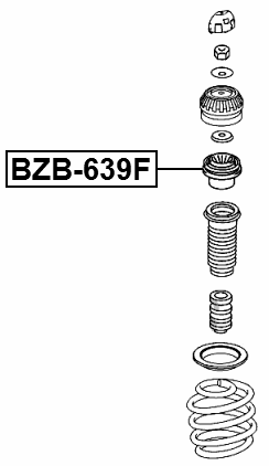 BZB-639F - FRONT SHOCK ABSORBER BEARING