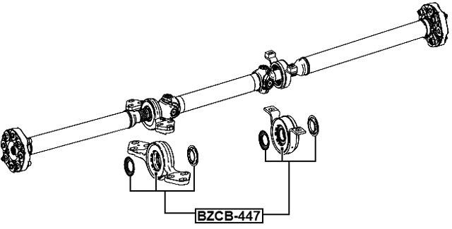 BZCB-447 - DRIVE SHAFT BEARING (REPAIR KIT)