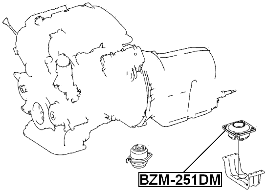 BZM-251DM - TRANSMISSION MOUNT