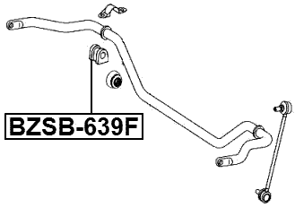 BZSB-639F - FRONT STABILIZER BAR BUSH D24