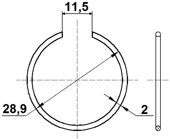 CC-1-30X2-2-PCS10 - RETAINING RING PCS 10
