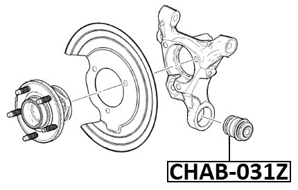CHAB-031Z - REAR KNUCKLE FLOATING BUSHING
