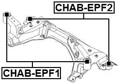 CHAB-EPF1 - SUBFRAME BUSHING KIT