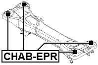 CHAB-EPR - REAR CROSSMEMBER BUSHING KIT