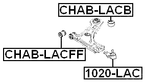 CHAB-LACFF - FRONT BUSHING, FRONT CONTROL ARM