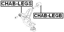 CHAB-LEGS - FRONT ARM BUSHING