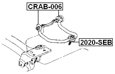 CRAB-006 - BUSHING, REAR UPPER CONTROL ARM