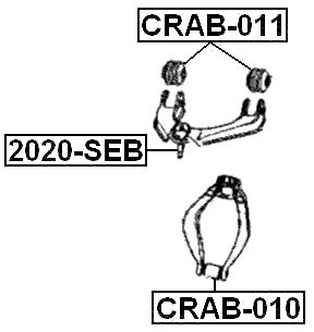 CRAB-011 - BUSHING, FRONT UPPER CONTROL ARM