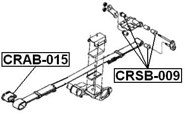 CRAB-015 - REAR LEAF SPRING BUSHING