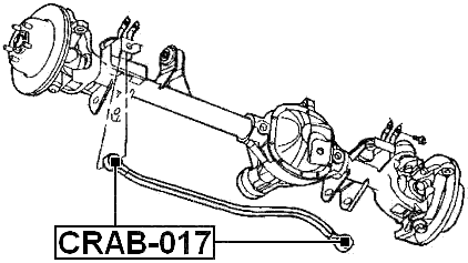 CRAB-017 - BUSHING, FRONT TRANSVERSAL ROD