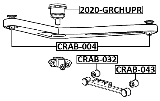 CRAB-043 - REAR ROD BUSHING