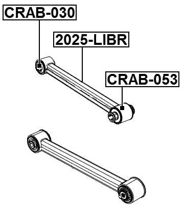 CRAB-053 - REAR TRAILING ROD BUSHING