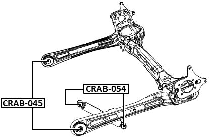 CRAB-054 - BUSHING, REAR SHOCK ABSORBER