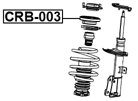 CRB-003 - FRONT SHOCK ABSORBER BEARING