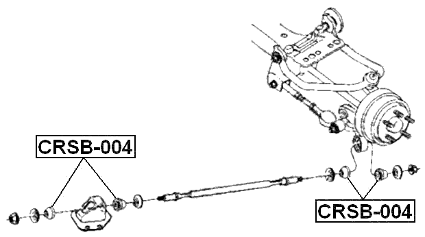 CRSB-004 - BUSHING REAR LATERAL CONTROL ROD