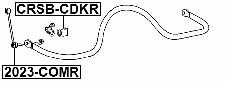 CRSB-CDKR - REAR STABILIZER BAR BUSH D16