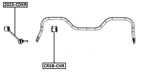 CRSB-CHR - REAR STABILIZER BAR BUSH D23