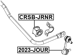 CRSB-JRNR - REAR STABILIZER BAR BUSH D18.5